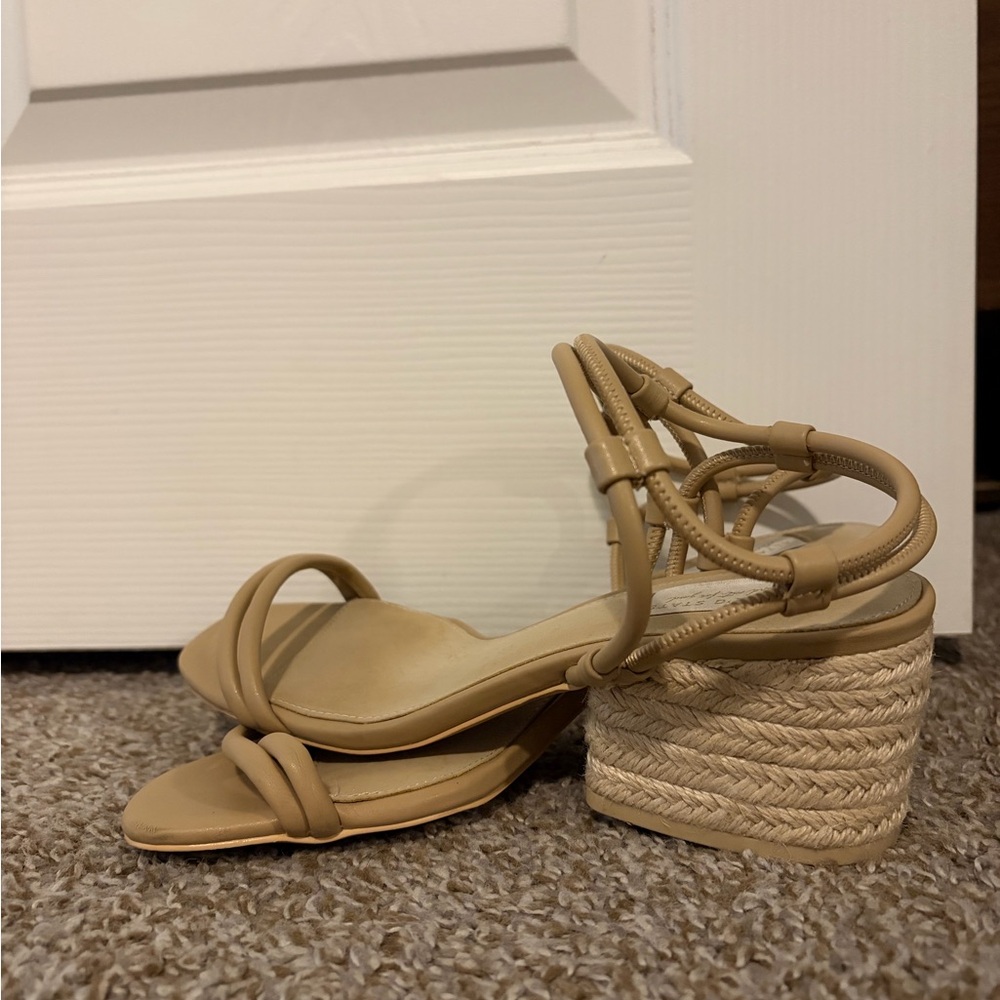 Altar'd State Tan Strappy Heels